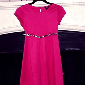 Girls Pink Dress with belt
